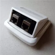 Dvostruka utičnica ABB TANGO 2xRJ45 cat6 STP bijela
