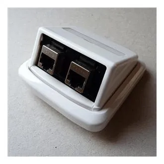 Dvostruka utičnica ABB TANGO 2xRJ45 cat6 STP bijela Dvostruka utičnica ABB TANGO 2xRJ45 cat6 STP bijela