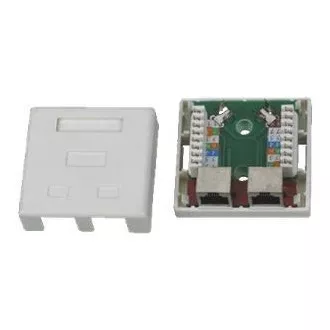 DATACOM STP dupla utičnica iznad žbuke Cat5e 2 x RJ45