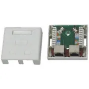 DATACOM STP dupla utičnica iznad žbuke Cat5e 2 x RJ45
