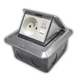 DATACOM PODNA Utičnica (1xRJ45 Cat5e+230V) DATACOM PODNA Utičnica (1xRJ45 Cat5e+230V)
