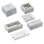 DATACOM Modul podatkovna utičnica UTP CAT5E 4xRJ45 na i ispod žbuke