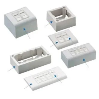 DATACOM Modul podatkovna utičnica UTP CAT5E 4xRJ45 na i ispod žbuke DATACOM Modul podatkovna utičnica UTP CAT5E 4xRJ45 na i ispod žbuke