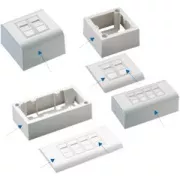 DATACOM UTP 2xRJ45 utičnica Cat5e (ispod i preko žbuke)