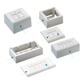 DATACOM UTP 2xRJ45 utičnica Cat5e (ispod i preko žbuke)