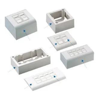 DATACOM STP 2xRJ45 utičnica Cat5e (ispod i iznad žbuke) DATACOM STP 2xRJ45 utičnica Cat5e (ispod i iznad žbuke)