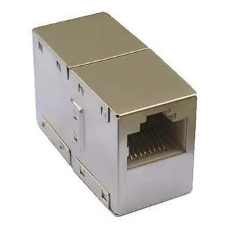 DATACOM konektor 2 x RJ45 STP Cat5E (srebrni) DATACOM konektor 2 x RJ45 STP Cat5E (srebrni)