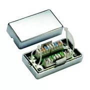 DATACOM Connection BOX STP Cat5e (2* urezana polja) Srebrna