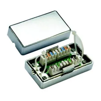 DATACOM Connection BOX STP Cat5e (2* urezana polja) Srebrna