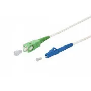 SC/APC - LC/UPC simplex 9/125 SM 5m arm.bijela 3mm B3 LSZH