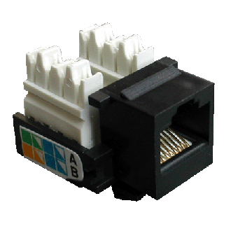 DATACOM Keystone cat5E crni UTP DATACOM Keystone cat5E crni UTP