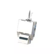 DATACOM Keystone cat5E srebrni STP dual-mini