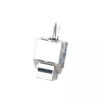 DATACOM Keystone cat5E srebrni STP dual-mini