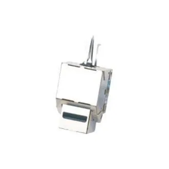 DATACOM Keystone cat5E srebrni STP dual-mini