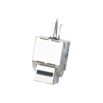DATACOM Keystone CAT6 STP srebrni dual-mini