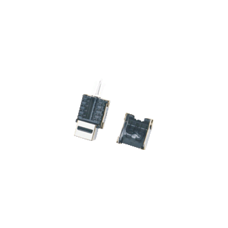 DATACOM Keystone CAT6 STP srebrni dual-mini