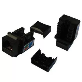 DATACOM Keystone UTP Cat5e MINI crna sa samozarezima