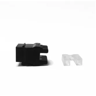 DATACOM UTP Keystone Cat5e Black Dual Slim stražnji urez