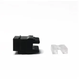DATACOM UTP Keystone Cat5e Black Dual Slim stražnji urez