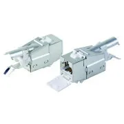 DATACOM STP Keystone 10G RJ45 CAT6A Srebrna