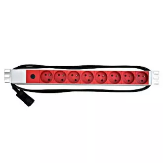 Napajanje s razvodnom pločom PDU 19", 8xČSN, 1xC14, 10A, 1U, kabel od 2m