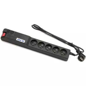 19" utičnica za napajanje. Acar 504WF 5x220V-3m crna + zaštita prekidača 19" utičnica za napajanje. Acar 504WF 5x220V-3m crna + zaštita prekidača
