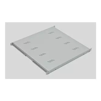 19' polica A4 perforirana 1U/750mm, maks. 80kg crna