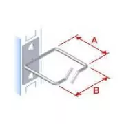 Kuka za pričvršćivanje 40x40 D1 metalna lijeva fiksacija, prednja vrata