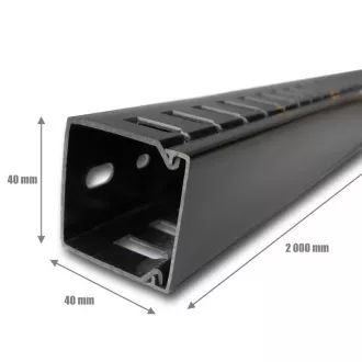 VODILAC KABLOVA 1U 40x40 (2M) CRNI