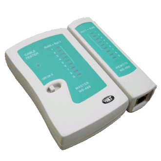 DATACOM kabelski tester LED RJ 45 / RJ 11 / RJ 12