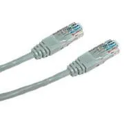 DATACOM Ukriženi UTP patch kabel 0,5 m Cat5e sivi