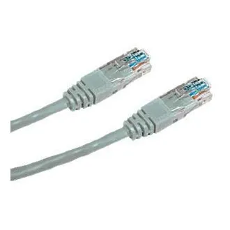 DATACOM Ukriženi UTP patch kabel 0,5 m Cat5e sivi