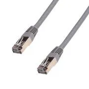 DATACOM Patch kabel 10m, FTP, Cat5e, RJ45, sivi