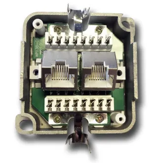 DATACOM STP dupla utičnica preko gipsa Cat6 FA-1004 DATACOM STP dupla utičnica preko gipsa Cat6 FA-1004