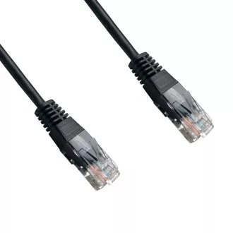 DATACOM Patch kabel UTP CAT5E 1.5m crni