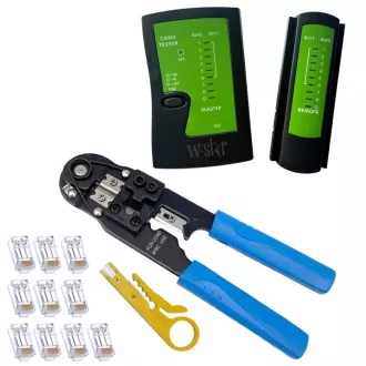 W-Star WS140 set alata za sito RJ45 tester, RJ45 kliješta, skidač, 10x RJ45
