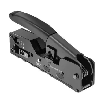 W-star Kliješta za stezanje RJ45 WS7018 kompaktna kliješta Cat7, Cat6, Cat5, RJ45, RJ12, STP