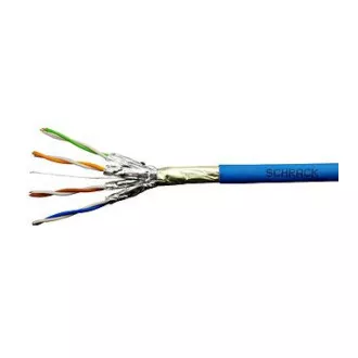 Kabel F/FTP Cat.6a 500 MHz 4x2xAWG23, LS0H plavi, Dca, 500m