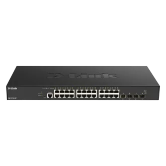 D-Link DXS-1210-28T 24 x 10G Base-T porta + 4 x 10G/25G SFP28 porta Pametni upravljani preklopnik