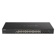 D-Link DXS-1210-28T 24 x 10G Base-T porta + 4 x 10G/25G SFP28 porta Pametni upravljani preklopnik