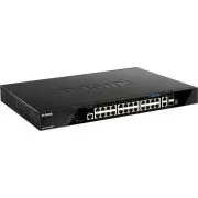 D-Link DGS-1520-28MP 20 GE PoE portova + 4 2.5 GE PoE porta + 2 10GE porta + 2 SFP+ Smart Man. Switch