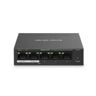 Mercusys MS105GP 5xGb stolni preklopnik 4xPoE+ Mercusys MS105GP 5xGb stolni preklopnik 4xPoE+
