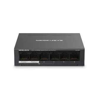 Mercusys MS106LP 6xFE stolni preklopnik 4xPoE+ Mercusys MS106LP 6xFE stolni preklopnik 4xPoE+
