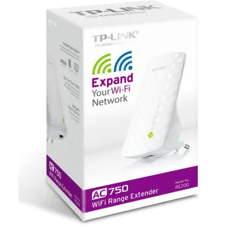 TP-Link RE200 AC750 dvopojasni Wifi proširivač dometa/AP, 3 unutarnje antene, 1x10/100 RJ45, raspored napajanja TP-Link RE200 AC750 dvopojasni Wifi proširivač dometa/AP, 3 unutarnje antene, 1x10/100 RJ45, raspored napajanja