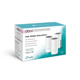 TP-Link AC1200 Mesh WiFi sustav za cijelu kuću Deco E4 (pakiranje od 3), 2x10/100 RJ45 - Rabljen