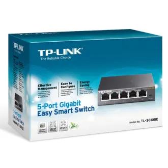 TP-Link TL-SG105E 5-portni gigabitni jednostavni pametni preklopnik TP-Link TL-SG105E 5-portni gigabitni jednostavni pametni preklopnik