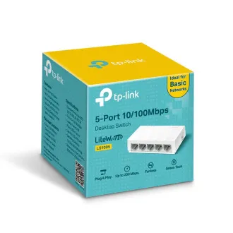 TP-Link LS1005 5x 10/100 Desktop Switch bez ventilatora
