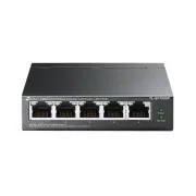 TP-Link TL-SF1005P 5x10/100 (4xPOE) 67W stolni čelični CCTV preklopnik