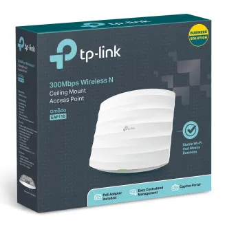 TP-Link EAP110 N300 WiFi stropna/zidna pristupna točka Omada SDN TP-Link EAP110 N300 WiFi stropna/zidna pristupna točka Omada SDN