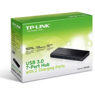 TP-Link 7-portni USB 3.0 hub + 2 USB priključka za punjenje TP-Link 7-portni USB 3.0 hub + 2 USB priključka za punjenje